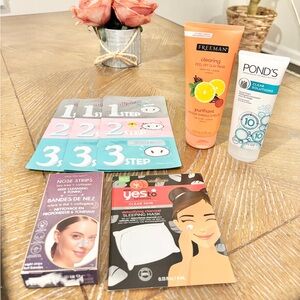 7 for $15 - Freeman Ponds Yes To Skincare Bundle Face Masks Nose Strips Spa Set